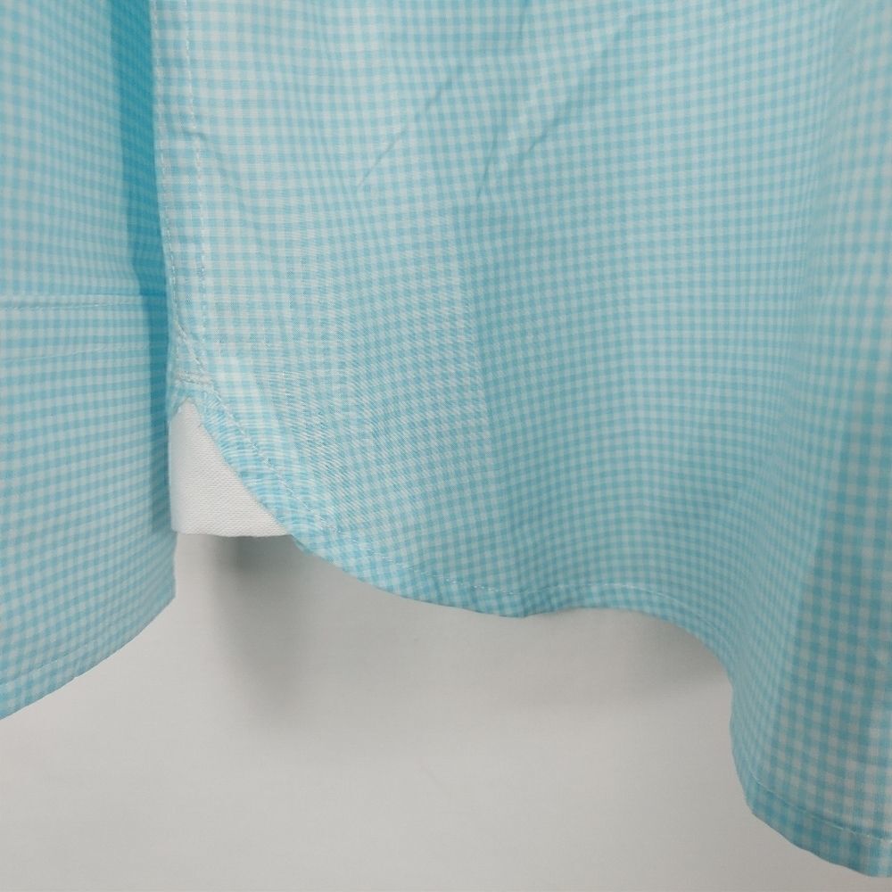 Bills Khakis Game day Gingham Aqua Slim Fit Button - Picture 6 of 7